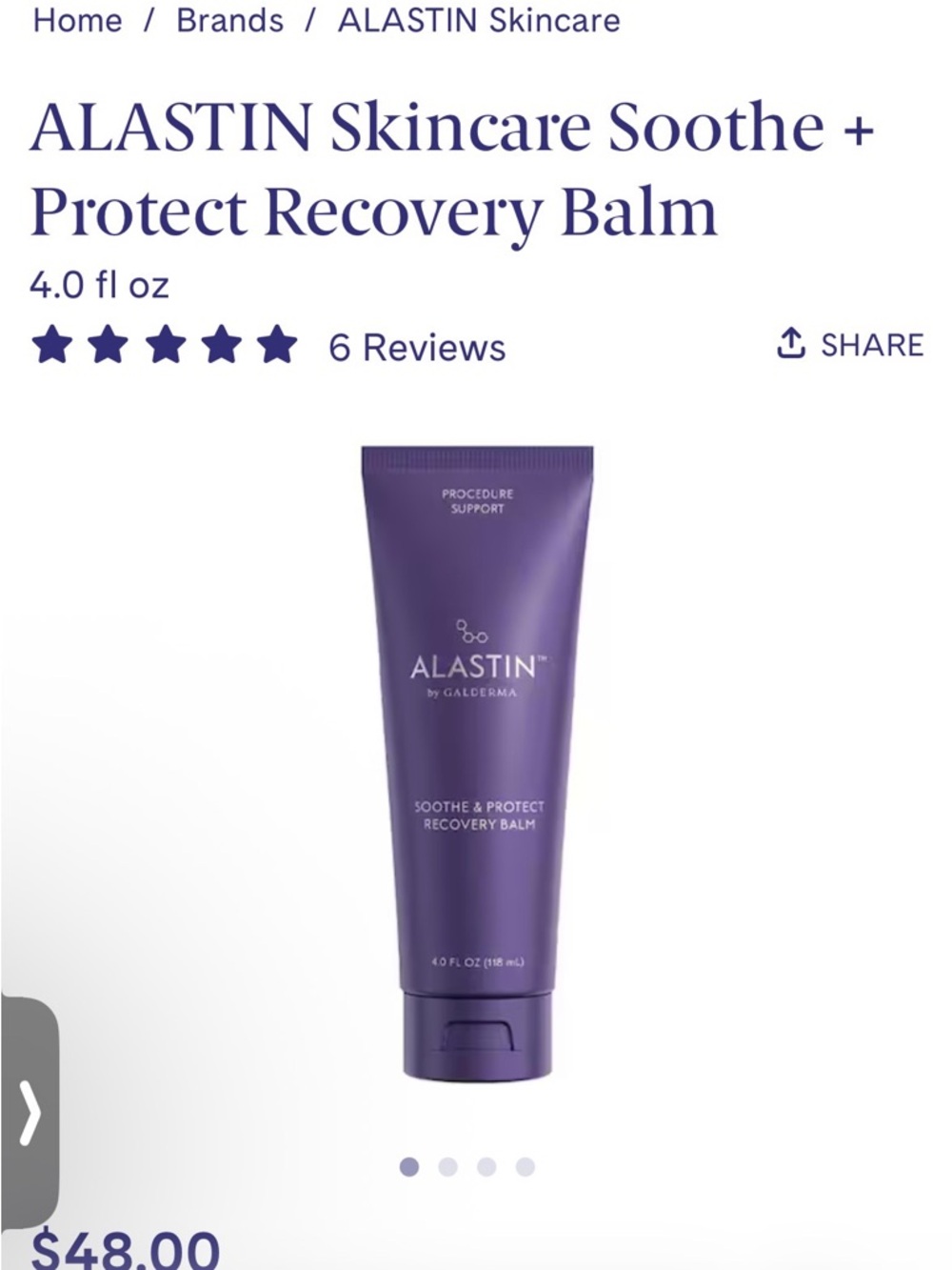 ALASTIN Soothe & Protect Recovery Balm — USED TWICE
